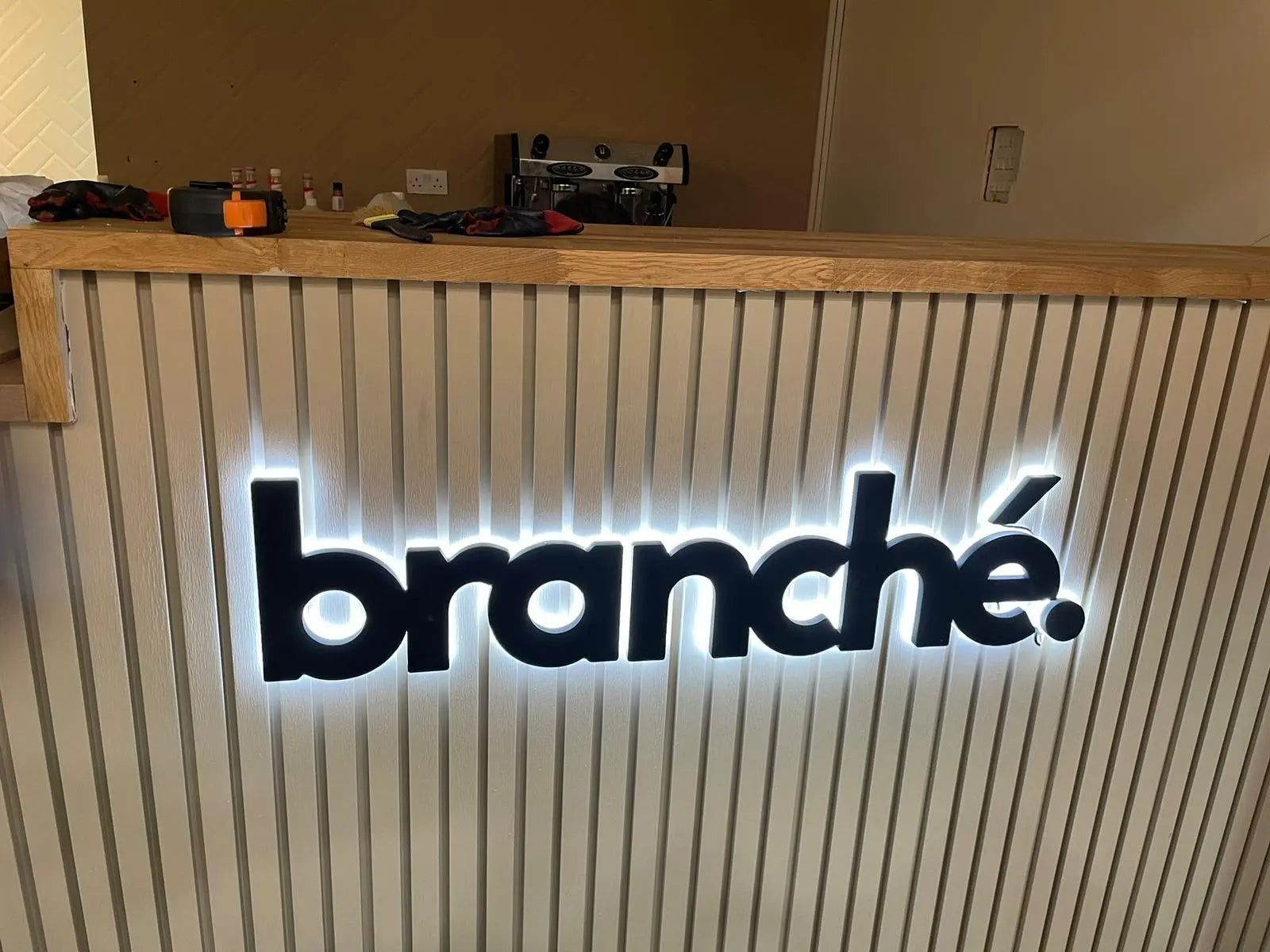 Builtup 3D Letters - First Stop Signs Print