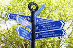 Aluminium Powder Coated Sign Tray First Stop Signs Print