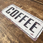 Retro Coffee Vintage Metal Sign - Perfect for Home or Café Décor! gekofaire