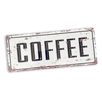 Retro Coffee Vintage Metal Sign - Perfect for Home or Café Décor! gekofaire