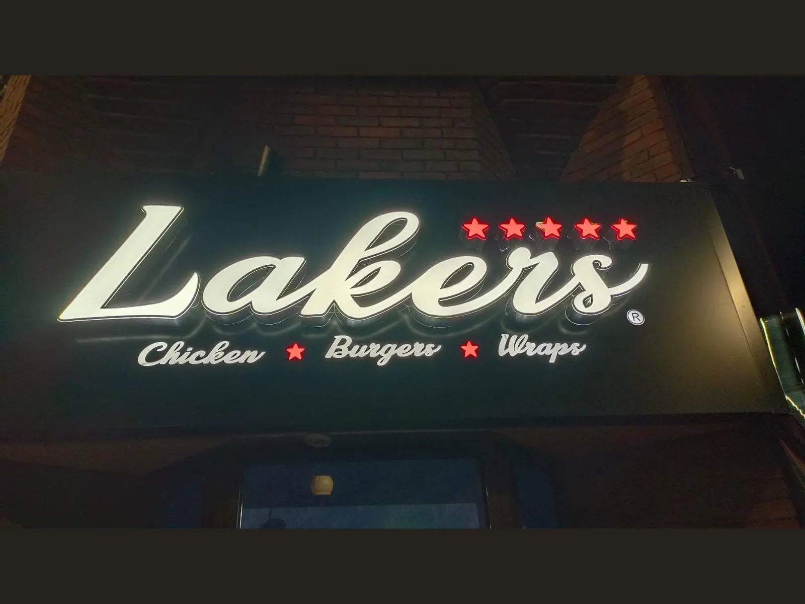 Face lit Letters – First Stop Signs Print