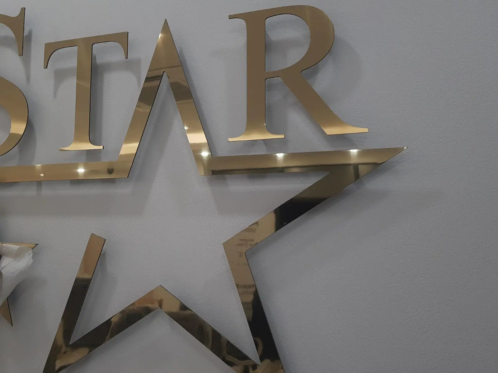 Flat Cut Letters.