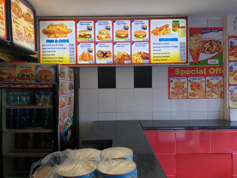 Menu Light Boxes & Menu Signs