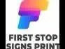 Canvas Printing - First Stop Signs Print