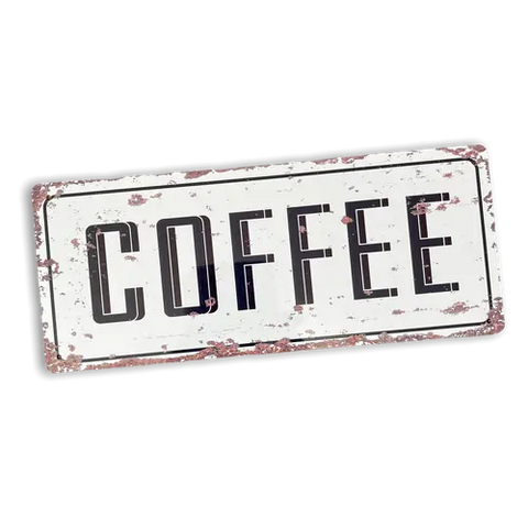 Retro Coffee Vintage Metal Sign